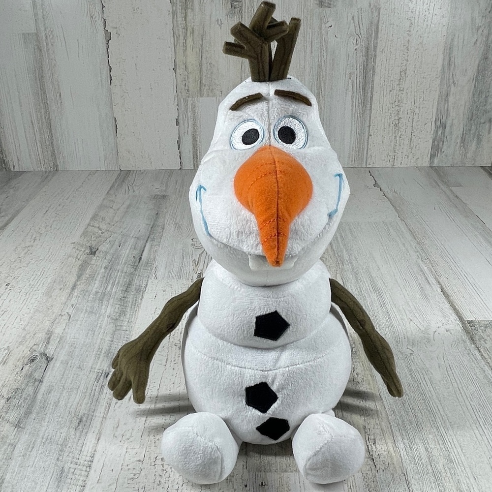 PLUSH DISNEY FROZEN OLAF SNOWMAN 11” PLUSH EUC